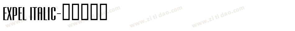 Expel Italic字体转换